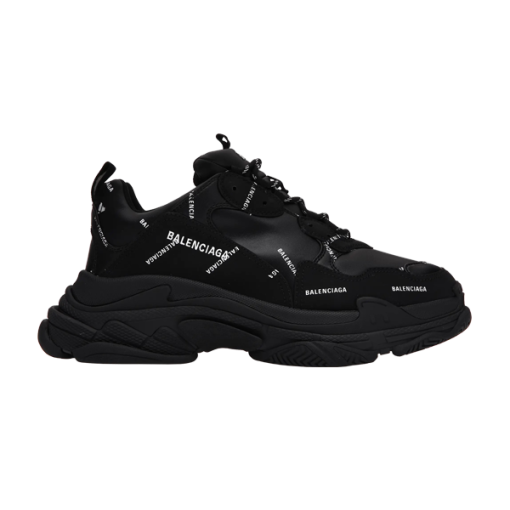 Triple S Sneaker 'Allover Logo - Black'