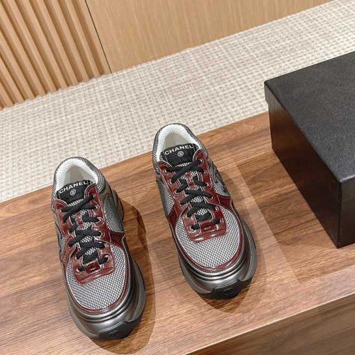 Wmns Mesh & Leather Sneakers PM