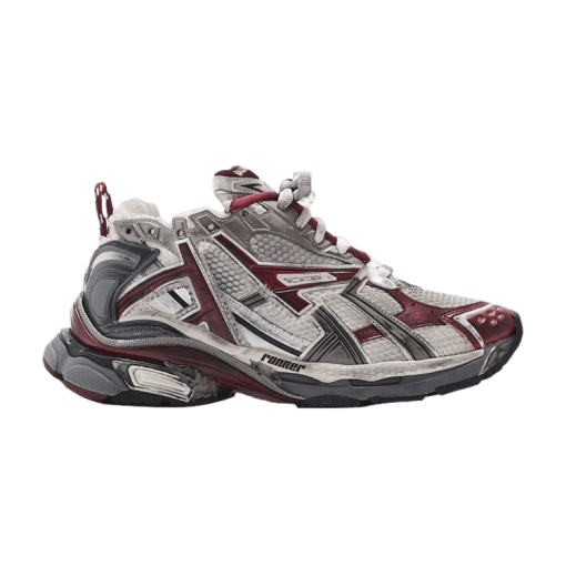 Runner Sneaker 'White Burgundy'