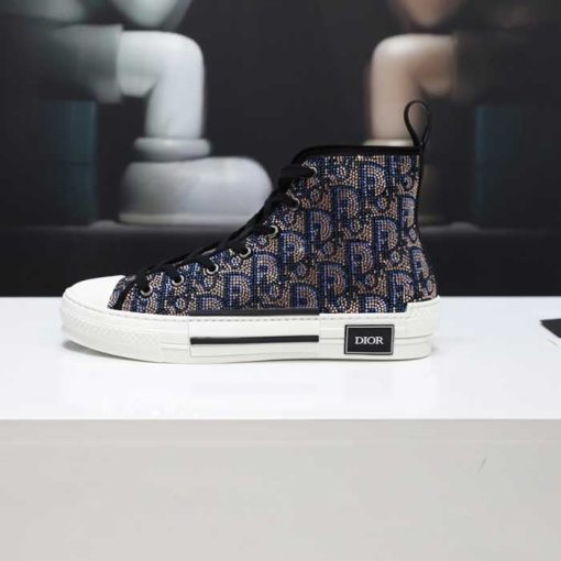 B23 High Top Sneaker All Over Crystals