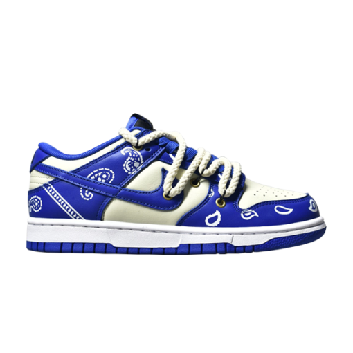 Custom Off-White x Dunk Low 'Blue White Paisley' FH