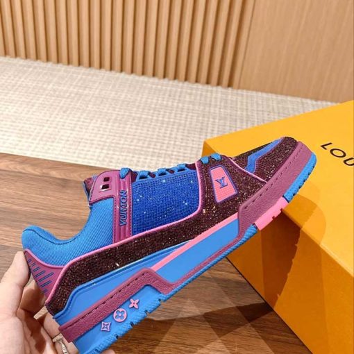 Mens All Over Crystals Trainer Sneaker JA