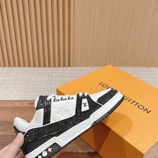 Mens All Over Crystals Trainer Sneaker TZ