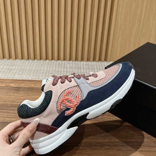 Wmns Tweed & Suede Calfskin Sneakers DT