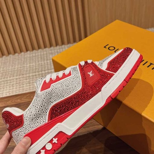 Mens All Over Crystals Trainer Sneaker EN