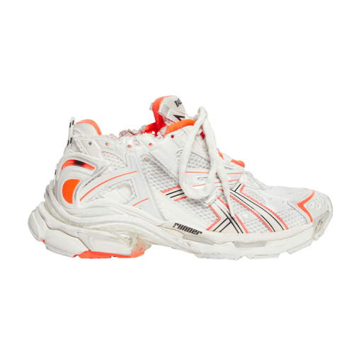 Runner Sneaker 'Eggshell Neon Orange'