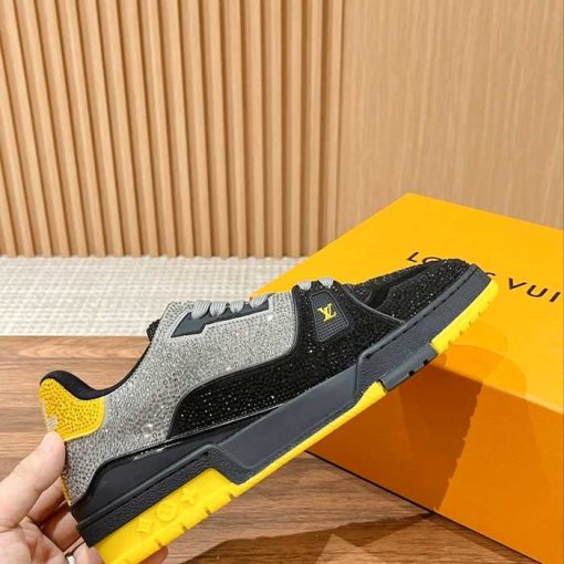 Mens All Over Crystals Trainer Sneaker SX