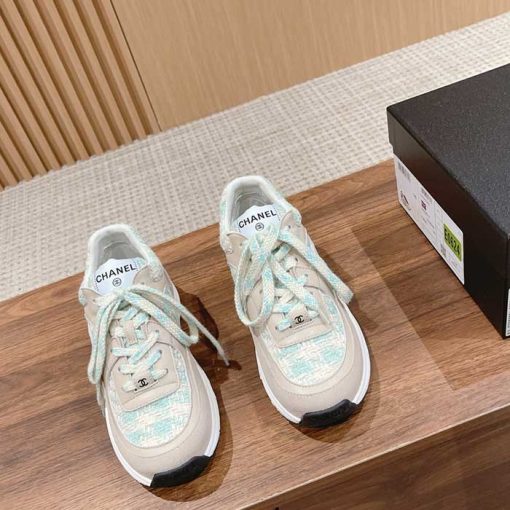 Wmns Tweed & Suede Calfskin Sneakers RB