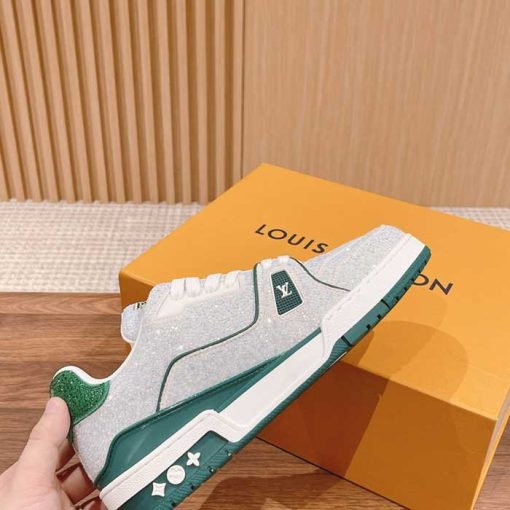 Mens All Over Crystals Trainer Sneaker NV