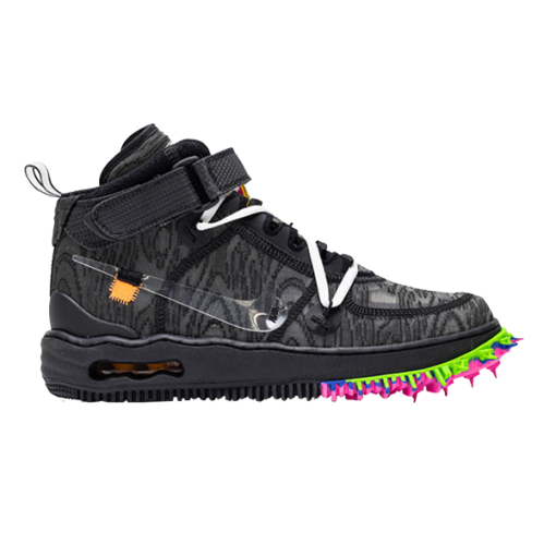 OW x Air Force 1 Mid 'Black' KB
