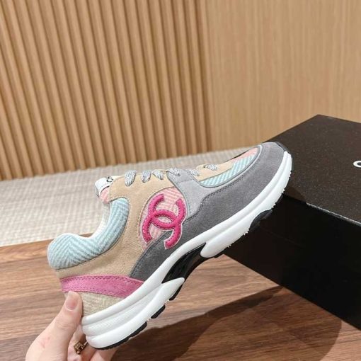 Wmns Tweed & Suede Calfskin Sneakers ZS