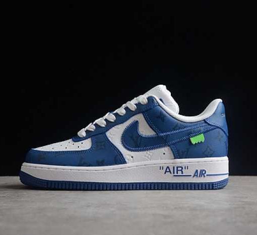 Louis Vuitton Nike Air Force 1 Low By Virgil Abloh White Royal