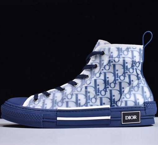 DR B23 High Top  Oblique Sneaker Blue