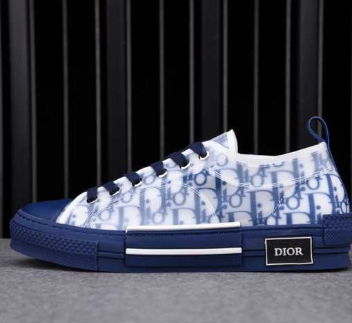 DR B23 Low Top  Oblique Sneaker Blue