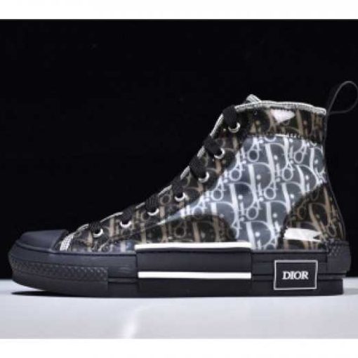 DR B23 BLACK OBLIQUE HIGH TOP SNEAKERS KCK211-DCS906
