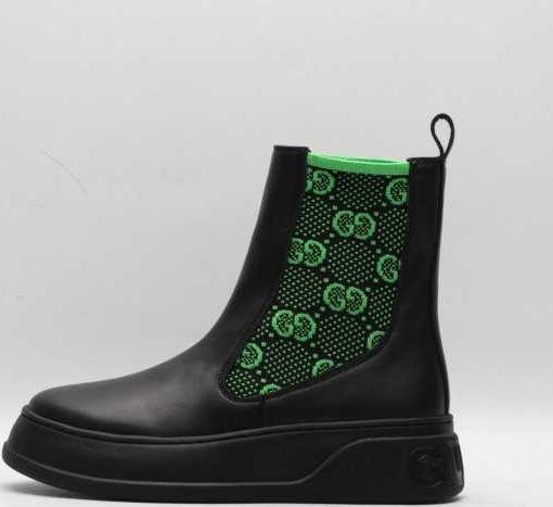 GUCC Women's boot with GG jersey