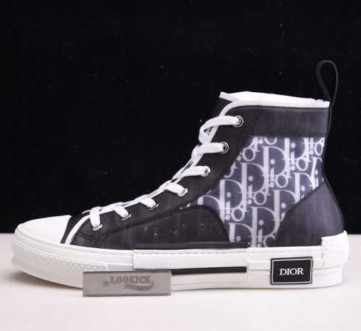 DR B23 High Top  Oblique Sneaker Black & White